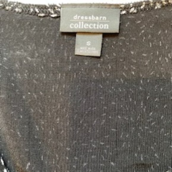 Dress Barn Collection Black Surplice Top Size Small - Picture 5 of 9